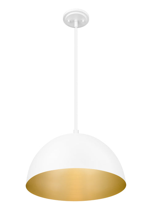 Pendant Z-Lite 4501P16-MW Matte White Vega 1 Light Pendant Z-Lite