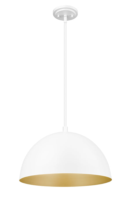 Pendant Z-Lite 4501P16-MW Matte White Vega 1 Light Pendant Z-Lite
