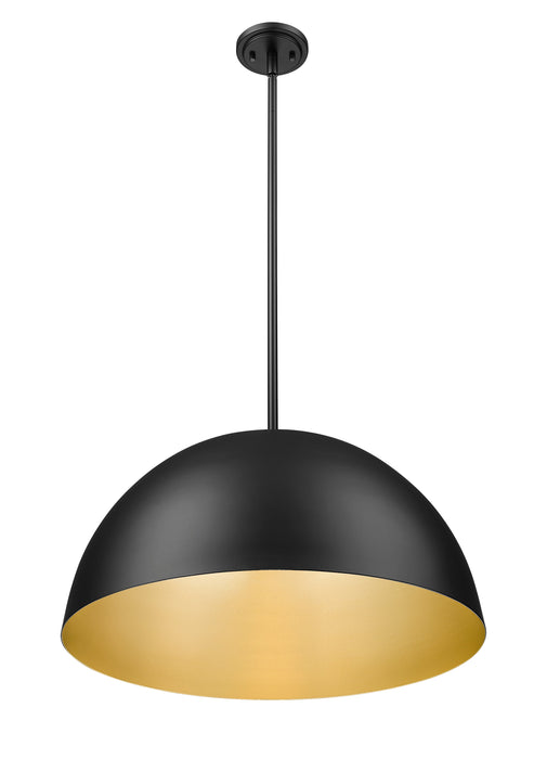 Pendant Z-Lite 4501P24-MB Matte Black Vega 3 Light Pendant Z-Lite