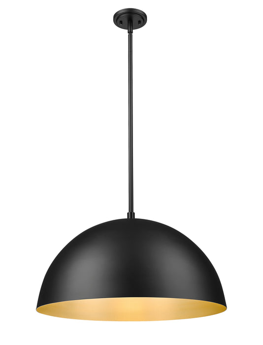 Pendant Z-Lite 4501P24-MB Matte Black Vega 3 Light Pendant Z-Lite