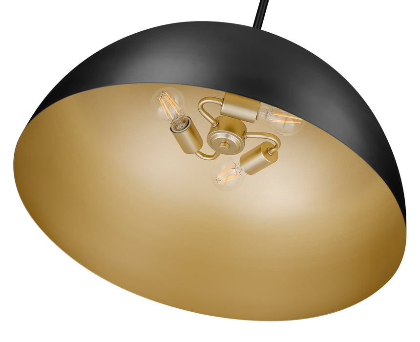 Pendant Z-Lite 4501P24-MB Matte Black Vega 3 Light Pendant Z-Lite