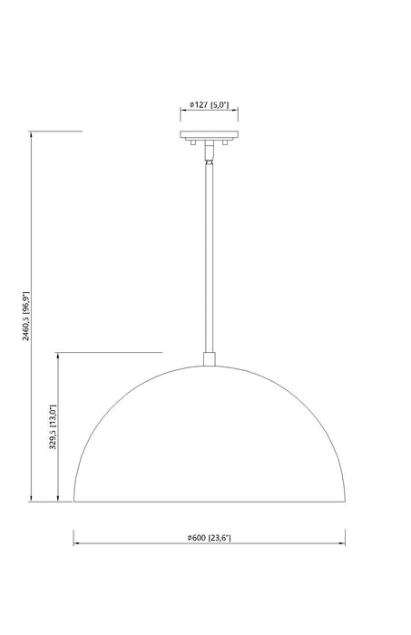 Pendant Z-Lite 4501P24-MB Matte Black Vega 3 Light Pendant Z-Lite