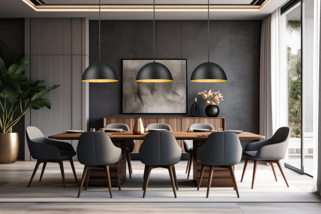 Pendant Z-Lite 4501P24-MB Matte Black Vega 3 Light Pendant Z-Lite