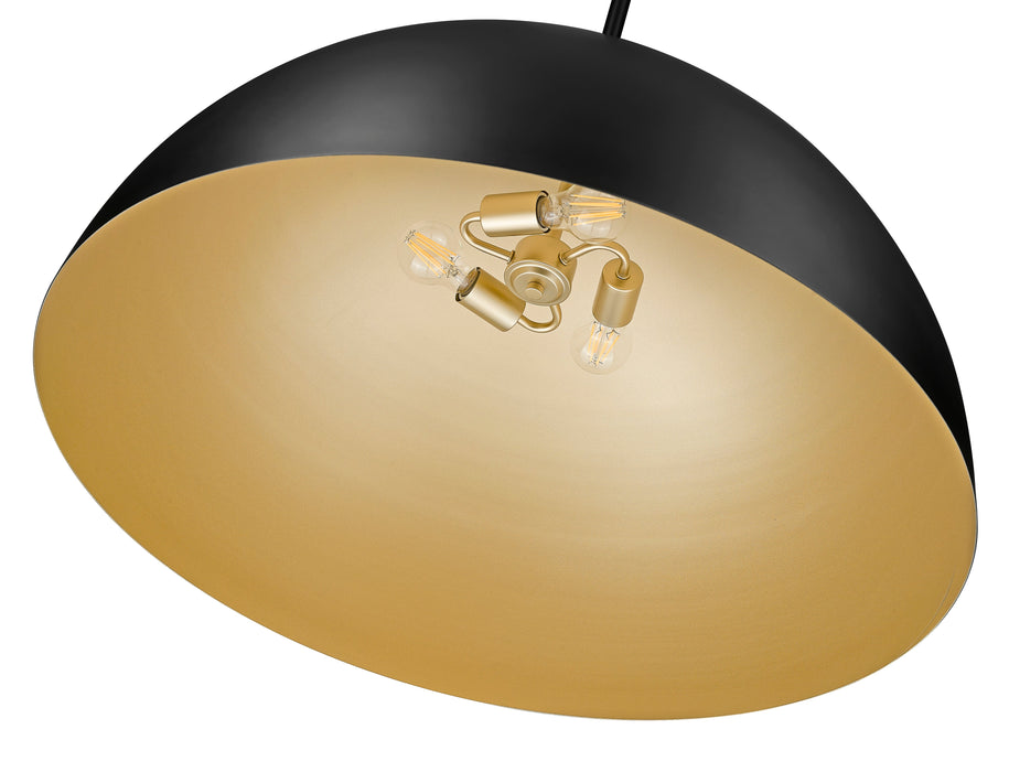 Pendant Z-Lite 4501P32-MB Matte Black Vega 3 Light Pendant Z-Lite