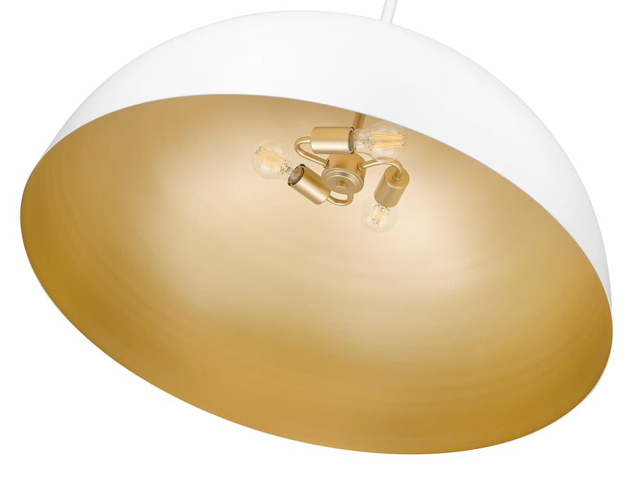 Pendant Z-Lite 4501P32-MW Matte White Vega 3 Light Pendant Z-Lite