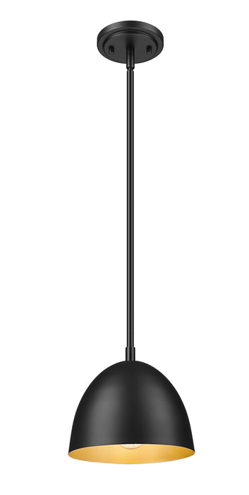Pendant Z-Lite 4501P8-MB Matte Black Vega 1 Light Pendant Z-Lite