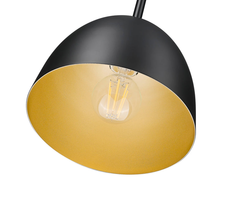 Pendant Z-Lite 4501P8-MB Matte Black Vega 1 Light Pendant Z-Lite