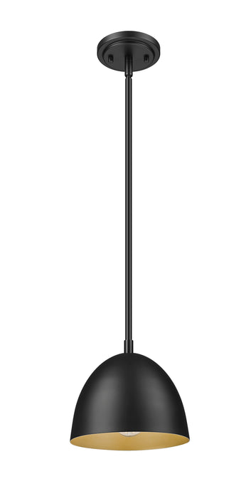 Pendant Z-Lite 4501P8-MB Matte Black Vega 1 Light Pendant Z-Lite