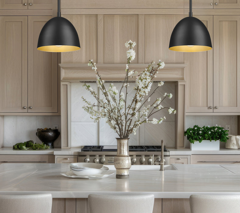 Pendant Z-Lite 4501P8-MB Matte Black Vega 1 Light Pendant Z-Lite