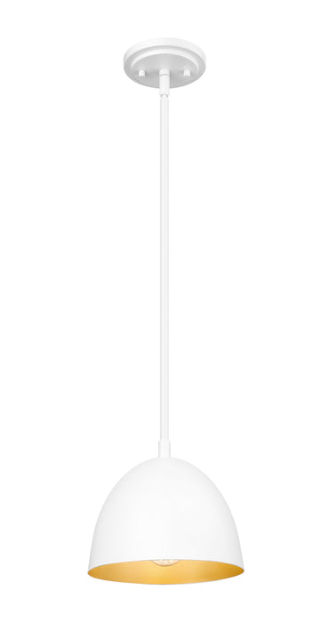Pendant Z-Lite 4501P8-MW Matte White Vega 1 Light Pendant Z-Lite