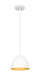 Pendant Z-Lite 4501P8-MW Matte White Vega 1 Light Pendant Z-Lite