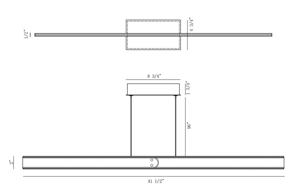Eurofase 44298-029 Verdura 42" Matte Grey LED Chandelier