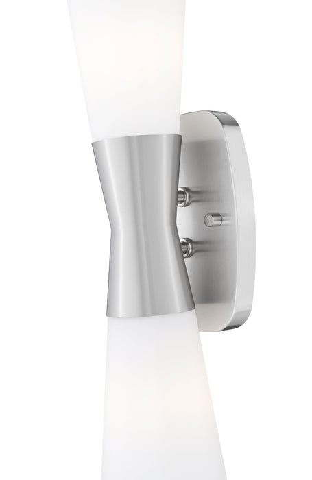 Wall Sconce Z-Lite 4504-2S-BN Brushed Nickel Emrys 2 Light Wall Sconce Z-Lite