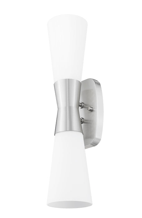 Wall Sconce Z-Lite 4504-2S-BN Brushed Nickel Emrys 2 Light Wall Sconce Z-Lite