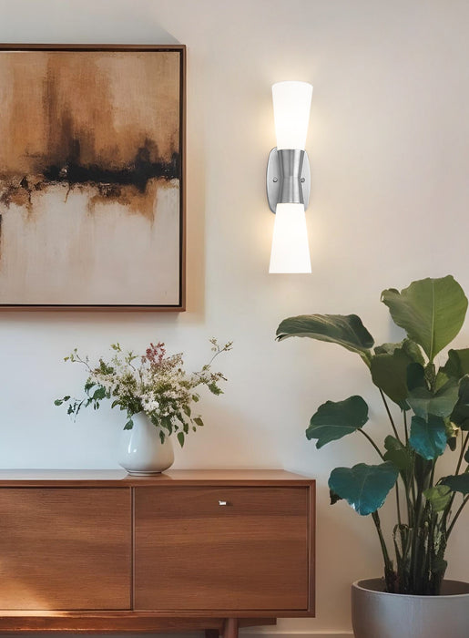 Wall Sconce Z-Lite 4504-2S-BN Brushed Nickel Emrys 2 Light Wall Sconce Z-Lite