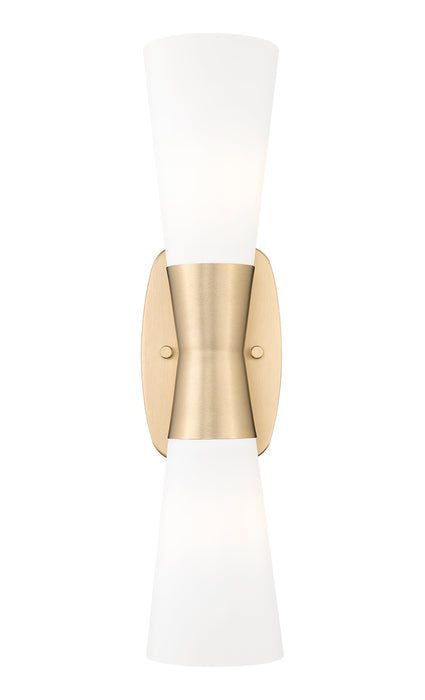 Wall Sconce Z-Lite 4504-2S-MGLD Modern Gold Emrys 2 Light Wall Sconce Z-Lite