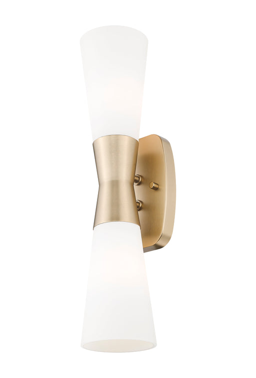 Wall Sconce Z-Lite 4504-2S-MGLD Modern Gold Emrys 2 Light Wall Sconce Z-Lite