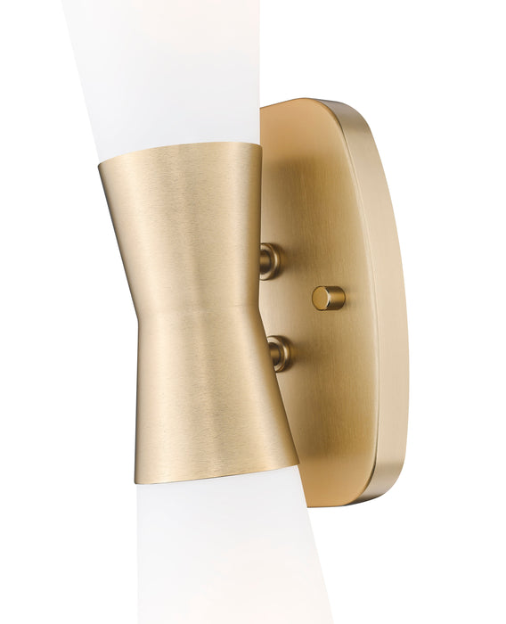 Wall Sconce Z-Lite 4504-2S-MGLD Modern Gold Emrys 2 Light Wall Sconce Z-Lite
