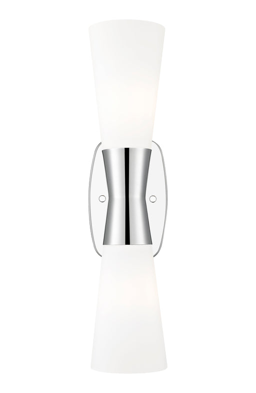 Wall Sconce Z-Lite 4504-2S-PN Polished Nickel Emrys 2 Light Wall Sconce Z-Lite