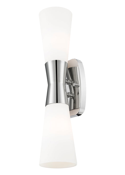 Wall Sconce Z-Lite 4504-2S-PN Polished Nickel Emrys 2 Light Wall Sconce Z-Lite