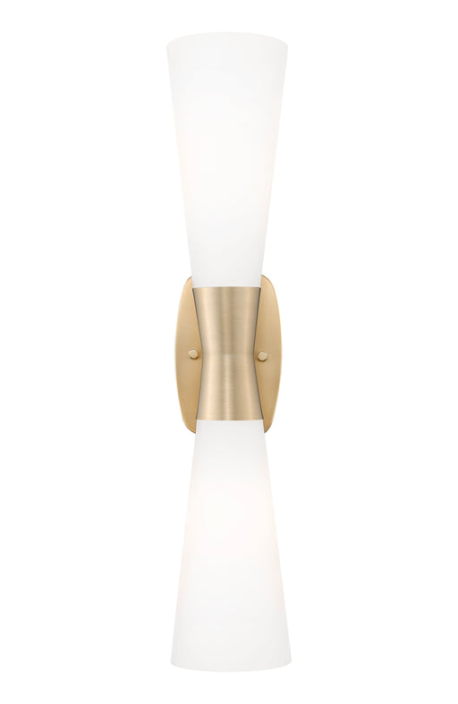 Wall Sconce Z-Lite 4504-2SL-MGLD Modern Gold Emrys 2 Light Wall Sconce Z-Lite
