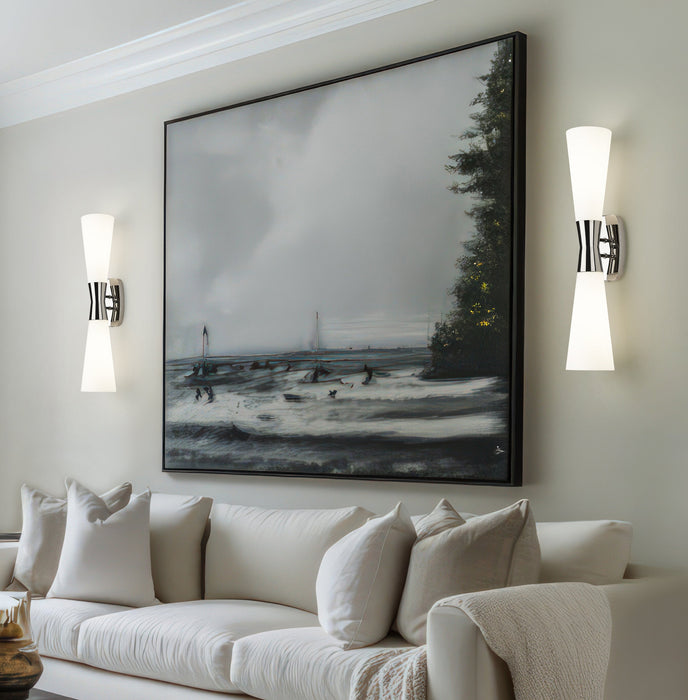 Wall Sconce Z-Lite 4504-2SL-PN Polished Nickel Emrys 2 Light Wall Sconce Z-Lite