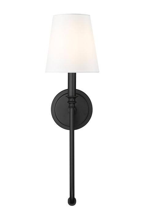 Wall Sconce Z-Lite 4505-1S-MB Matte Black Jisele 1 Light Wall Sconce Z-Lite