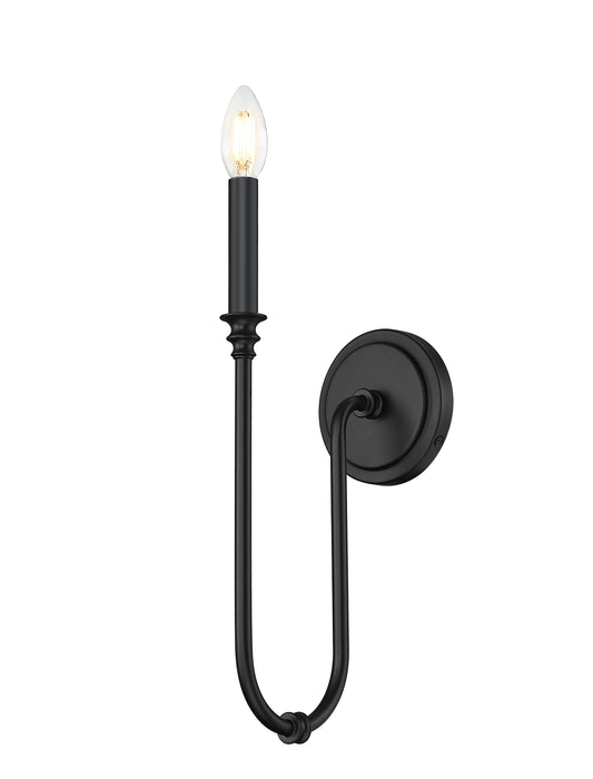 Wall Sconce Z-Lite 4505-1S-MB Matte Black Jisele 1 Light Wall Sconce Z-Lite