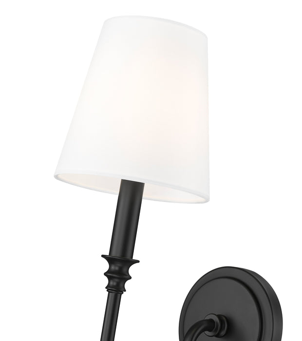 Wall Sconce Z-Lite 4505-1S-MB Matte Black Jisele 1 Light Wall Sconce Z-Lite