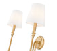 Wall Sconce Z-Lite 4505-2S-RB Rubbed Brass Jisele 2 Light Wall Sconce Z-Lite