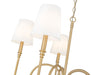 Chandelier Z-Lite 4505-5RB Rubbed Brass Jisele 5 Light Chandelier Z-Lite