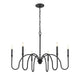 Chandelier Z-Lite 4505-6MB Matte Black Jisele 6 Light Chandelier Z-Lite