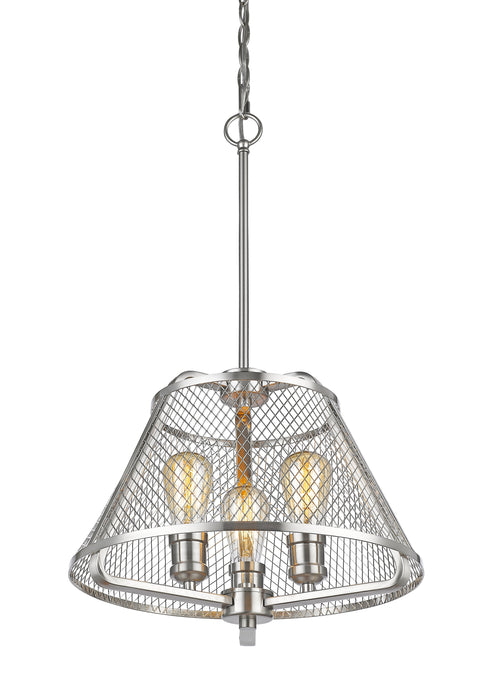 Pendant Z-Lite 451-16BN Brushed Nickel Iuka 3 Light Pendant Z-Lite