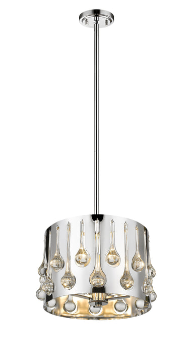 Pendant Z-Lite 453-13CH Chrome Oberon 3 Light Pendant Z-Lite