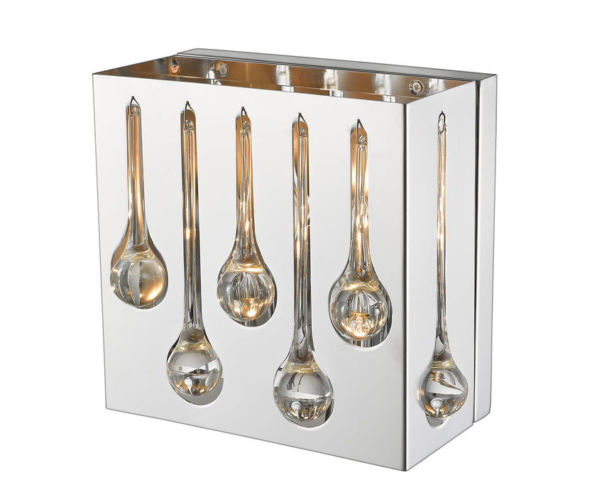 Wall Sconce Z-Lite 453SQ2S-CH Chrome Oberon 2 Light Wall Sconce Z-Lite