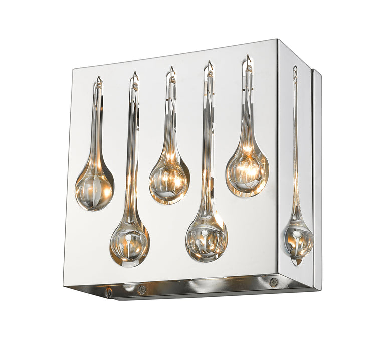 Wall Sconce Z-Lite 453SQ2S-CH Chrome Oberon 2 Light Wall Sconce Z-Lite