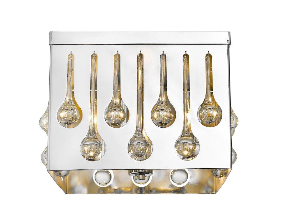 Flush Mount Z-Lite 453SQF13CH Chrome Oberon 4 Light Flush Mount Z-Lite