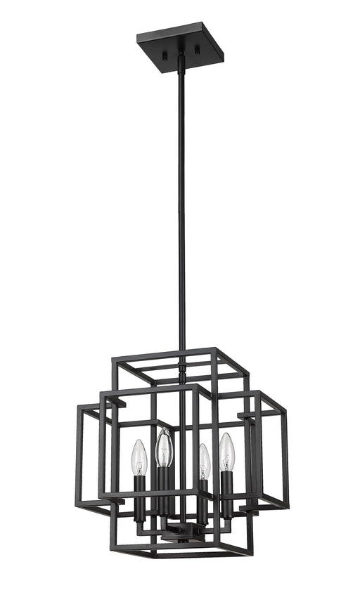Pendant Z-Lite 454-14MB Matte Black Titania 4 Light Pendant Z-Lite