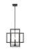 Chandelier Z-Lite 454-18MB Matte Black Titania 4 Light Chandelier Z-Lite