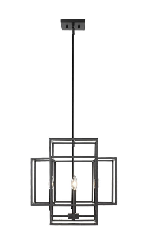 Chandelier Z-Lite 454-18MB Matte Black Titania 4 Light Chandelier Z-Lite