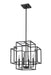 Chandelier Z-Lite 454-18MB Matte Black Titania 4 Light Chandelier Z-Lite
