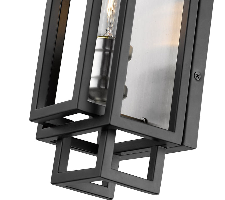 Wall Sconce Z-Lite 454-1S-BK-BN Black + Brushed Nickel Titania 1 Light Wall Sconce Z-Lite