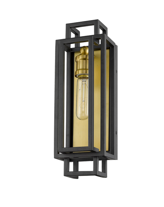 Wall Sconce Z-Lite 454-1S-BRZ-OBR Bronze + Olde Brass Titania 1 Light Wall Sconce Z-Lite