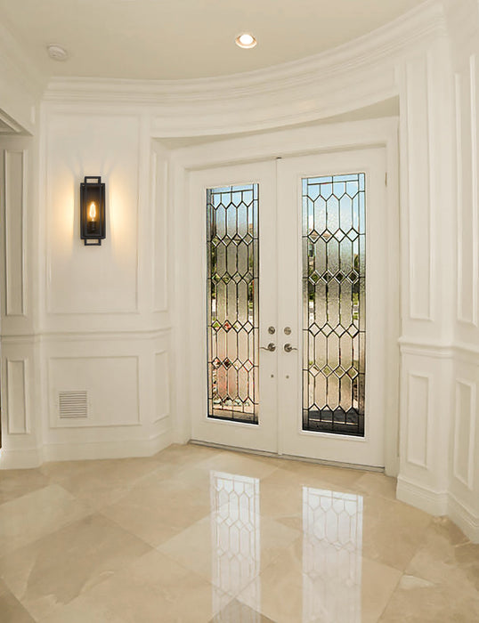 Wall Sconce Z-Lite 454-1S-MB Matte Black Titania 1 Light Wall Sconce Z-Lite