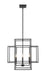 Chandelier Z-Lite 454-22MB Matte Black Titania 4 Light Chandelier Z-Lite