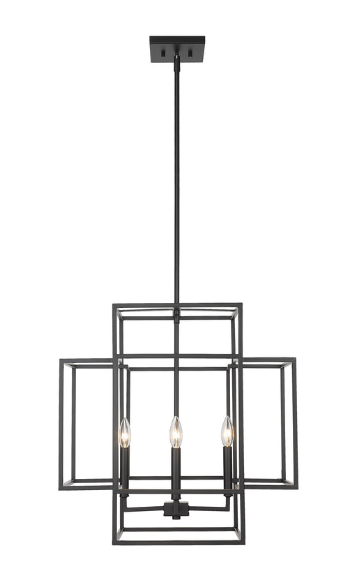 Chandelier Z-Lite 454-22MB Matte Black Titania 4 Light Chandelier Z-Lite