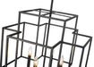 Chandelier Z-Lite 454-22MB Matte Black Titania 4 Light Chandelier Z-Lite