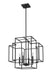 Chandelier Z-Lite 454-22MB Matte Black Titania 4 Light Chandelier Z-Lite