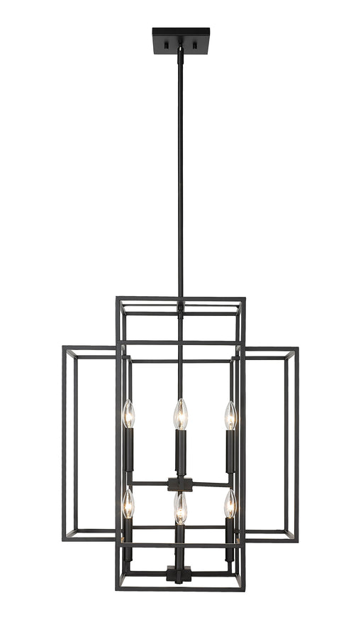 Chandelier Z-Lite 454-28MB Matte Black Titania 8 Light Chandelier Z-Lite