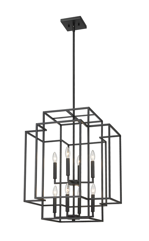 Chandelier Z-Lite 454-28MB Matte Black Titania 8 Light Chandelier Z-Lite